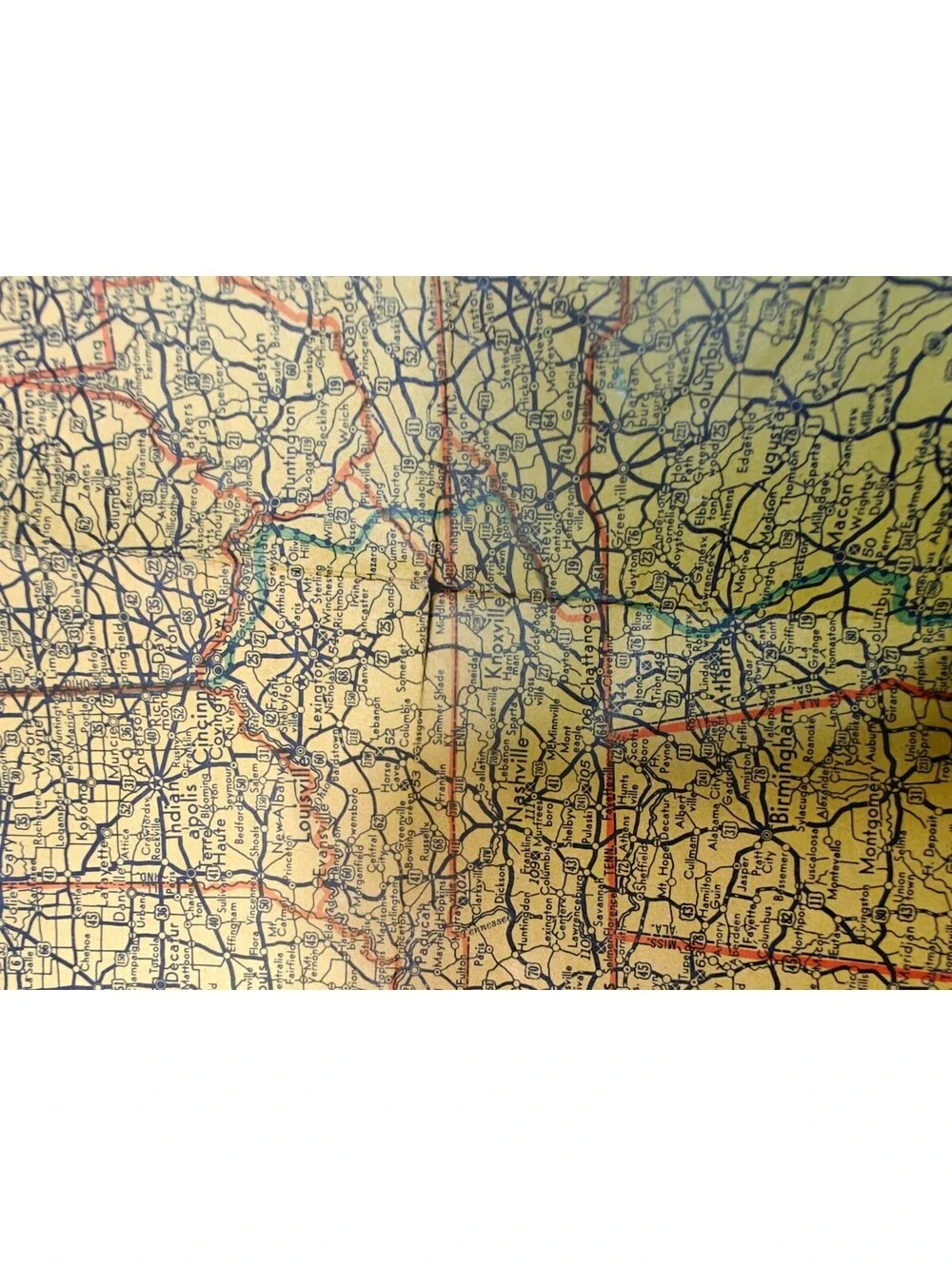 1940's 1950's United States Map U.S. Armed Forces Insignia Vtg